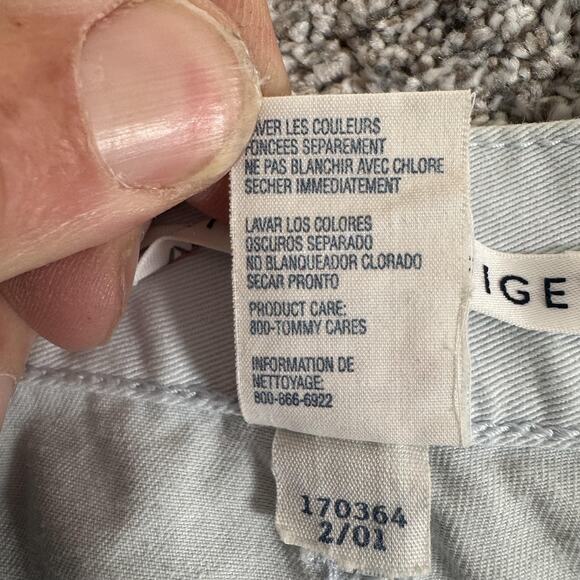 Vintage Tommy Hilfiger Jeans Denim Womens 10 Light Blue Straight Leg 00s 170364 - Picture 9 of 14